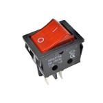 Кнопка KCD4 4pin з червоною підсвіткою